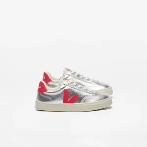 Veja Silver Pekin Lace Slip On Sneaker