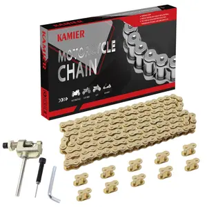 #35 Drive Chain 100 Links Gold with Chain Breaker Tool For 79cc,79cc,100cc,2.8hp