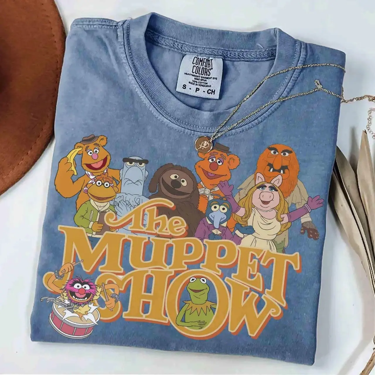 The Muppet Show 50th Anniversary Logo & Muppets Comfort Colors shirt, Kermit Miss Piggy Electric Mayhem shirt