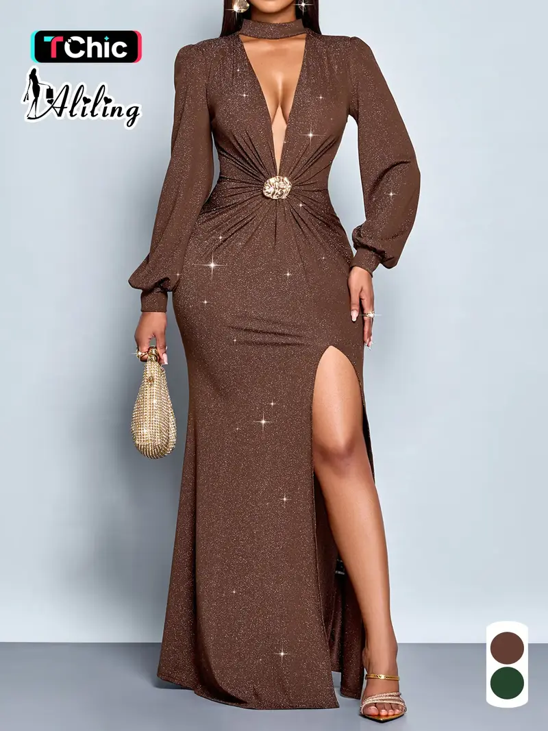 sachin and babi light blue dress Winter Formal Dresses Collection main image 1