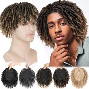 Handmade Dreadlocks Hair Toupee with Clip in Dread Locks Braided Wig Afro Braided Wigs for Men Handmade Dreadlocks Hair Toupee with Clip in Dread Locks Braided Wig Afro Braided Wigs for Men