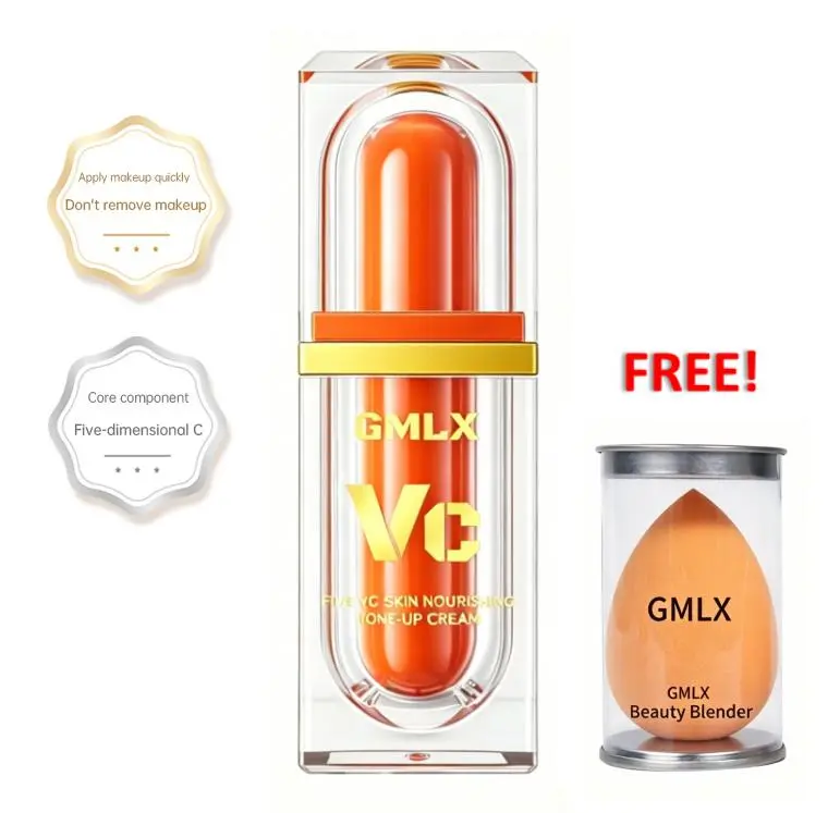 [GMLX] Vitamin C Illuminating BB Cream - Sensitive Skin, Gentle, Moisturizing, Hydrating Light Coverage, Anti-Aging, UV-Protective, All-Day Radiance, Clean Vegan Skincare-Makeup Hybrid with Hyaluronic Acid Nourishment