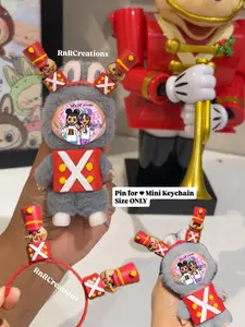 Christmas Nutcracker For Love MINI size Figurine Keychain Doll Handmade set