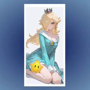 Rosaline Pastel Motion Sticker – Cute Princess Theme with Gentle Mario References and Kart Adventure Style