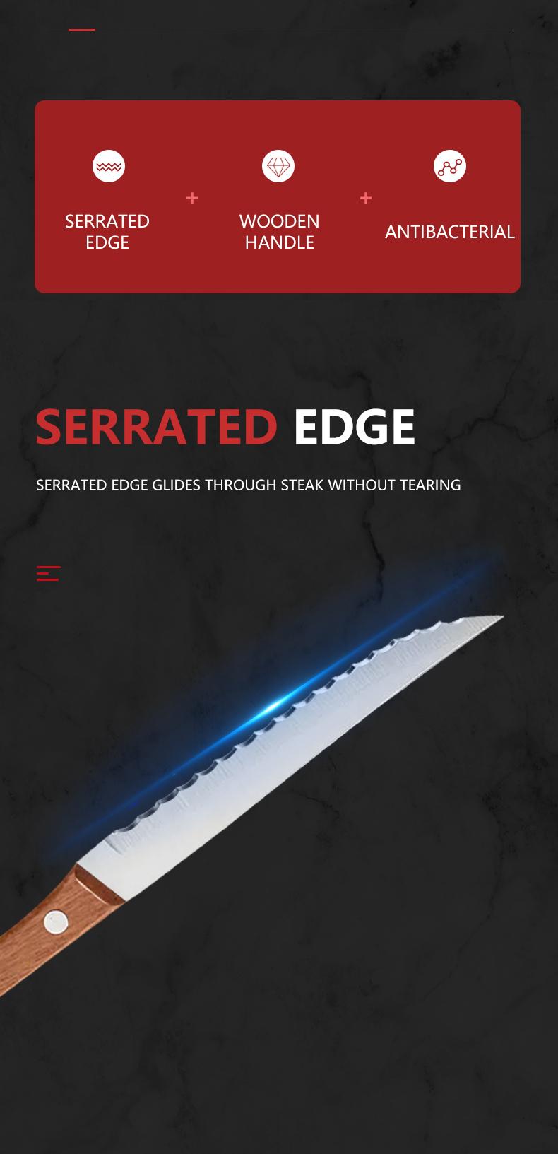 6PC Multi-Functional Kitchen Knife,BBQ,Camping Picnic,High-Quality Steel,Gift