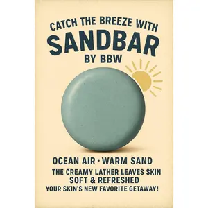 Sandbar Soap: Ocean Breeze Scent, Natural Shea Butter Bath Bar