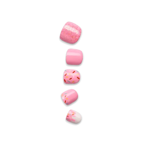 Impress Kids No Glue Fake Press On Nails - Super Duper | Design, Pink, Kids, Squoval, Manicure