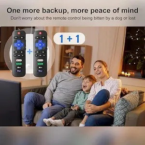 【Pack of 2】 New Replacement for All Roku TV Remote,Compatible for All TCL-ONN-Hisense-Roku TV Remote, Full Function Smart TV Remote, Perfect Replacement for Lost or Broken Remotes