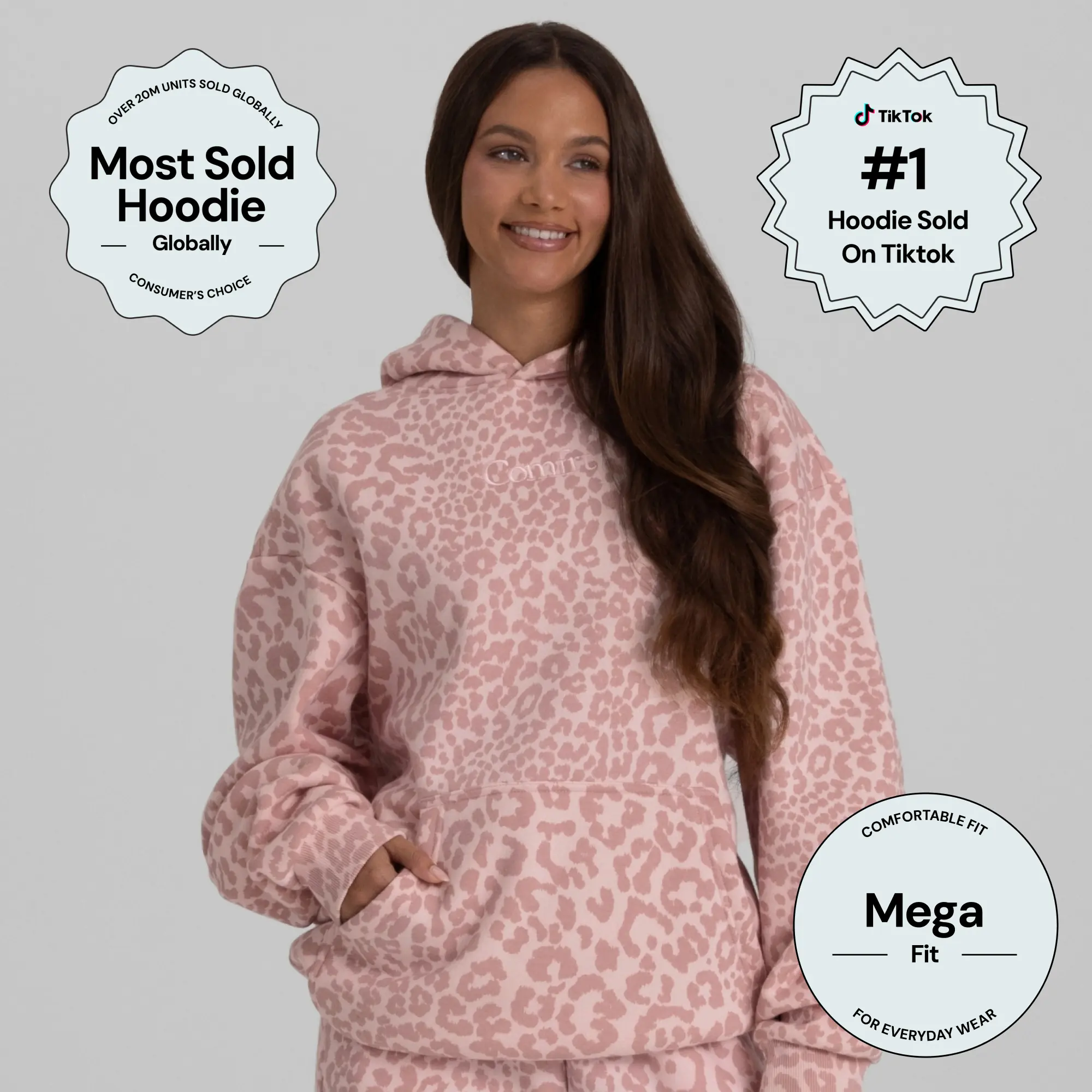 Comfrt | Signature Hoodie - Mega | Soft Comfy Roomy Everyday Essential Unisex Hoodie