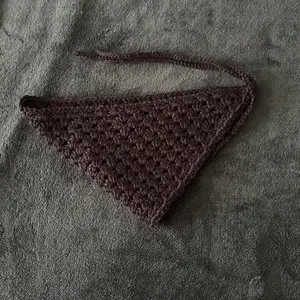 Black Crochet Bandana