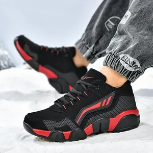 Men's Chunky Sneakers with a Non-Slip Rubber Sole, Cushioned & Breathable Low-Top Design for Daily Walking, Running & Gym