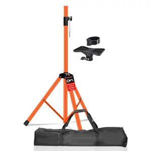 5Core Speaker Stand Tripod Tall Adjustable 72 Inch DJ Pole Mount Studio Monitor Stands ORANGE 1 PK