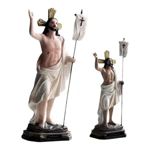 Jesus Resucitado 8"-36" Inches Tall Jesus Resurrection Estatua Brand New  Semana santa Religious art image, home decor, wall decor, church events, gifts