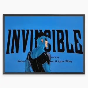 Mark Grayson Invincible Poster, Superhero Comic Wall Decor Print, Universe Variant Art for Bedroom Game Room Office Setup, Gift Idea for Teens Fans