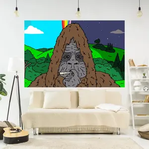 Funny Show Tapestry Sassy Smoking Meme Printed Wall Hanging Carpets Art Aesthetics Bedroom Or Home For Decoration Hand Wash Only 100% Polyester