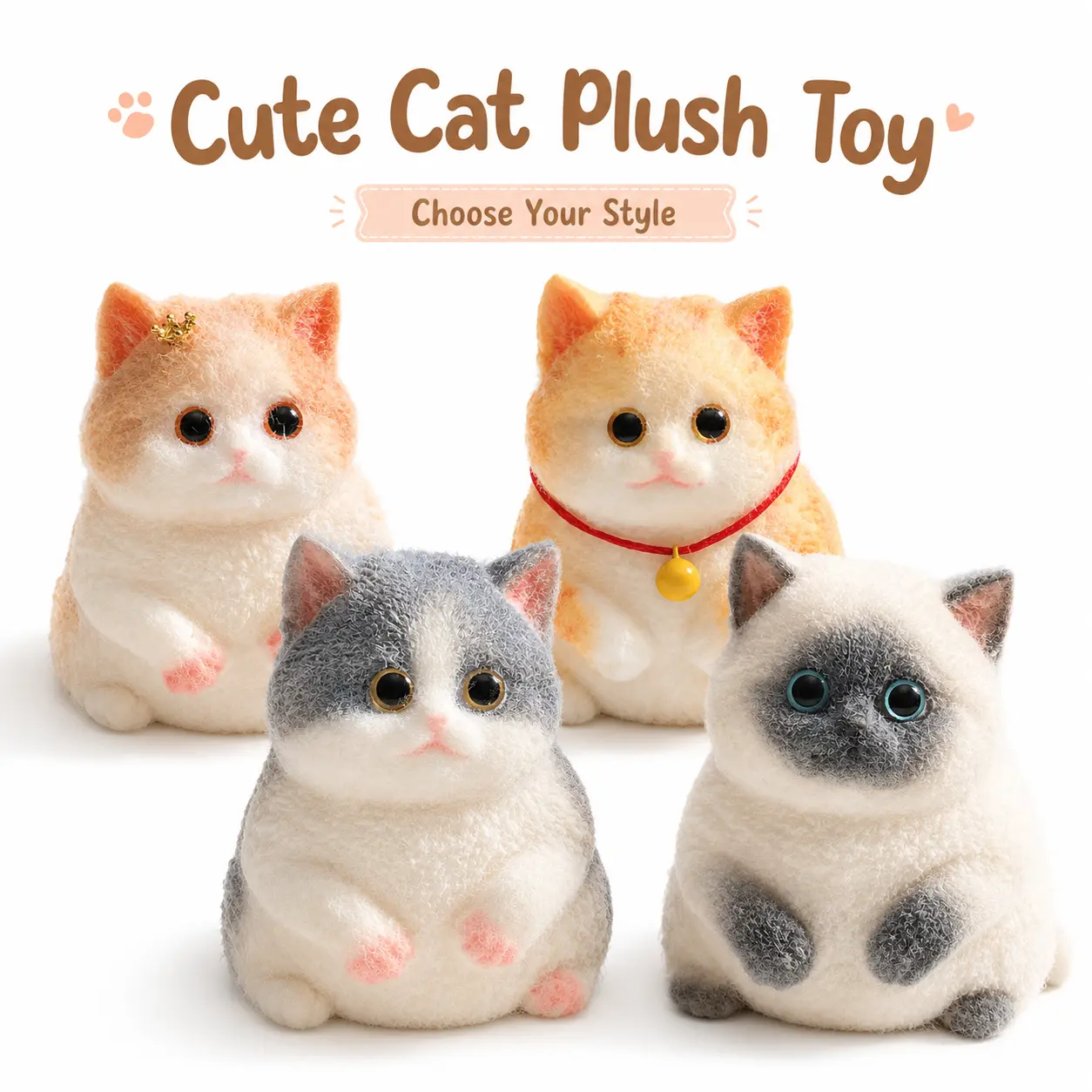 dealsforyou Cat Taba Squishy Desk Pet, Soft Fuzzy Jelly Bounce Taba Cat Fidget Toy, Popular Squishies animal Room Decor, Cute Gift for Kids, summerwins, restock, dealsforyoudays, DFYD