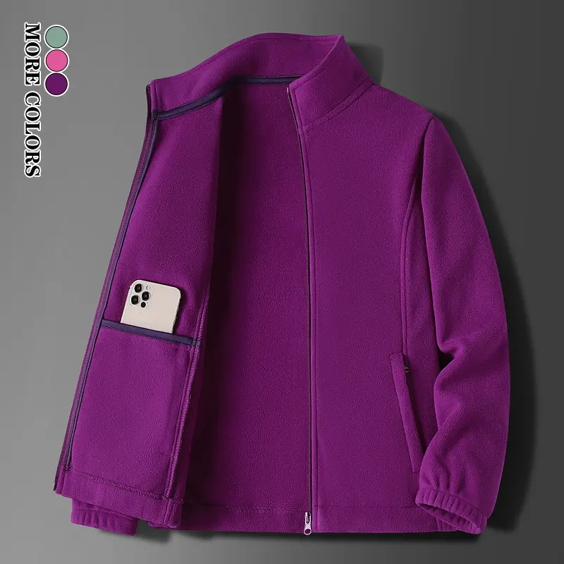 Women’s solid-color stand-collar lightweight casual outdoor jacket for spring and autumn