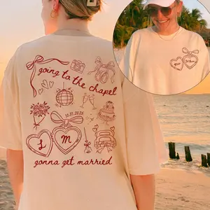 Going to the Chapel Personalized Bridal Shirt, Wedding Day of Bride Outfit, Gift for Newly Engaged, Future Mrs Crewneck, Custom Bride Shirt