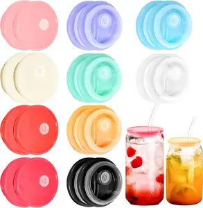 Libby Cup Lid - Assorted Colors Reusable Leak-Proof Drinkware Accessory for Mason Jars and Tumblers