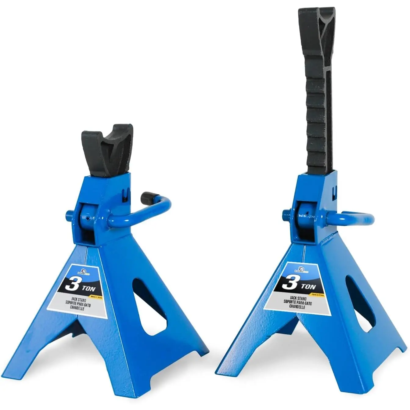 3 Ton (6,000 LBs) Automotive Jack Stands,Heavy Duty Steel  Lifting Stand for Garages,Repair Shops,Adjustable Height 11.4"-16.8",1 Pair