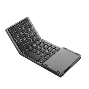 Stackable Wireless Bluetooth Keyboard with Mouse Touchpad for Mobile Phones, Tablets, Laptops, External Rechargeable