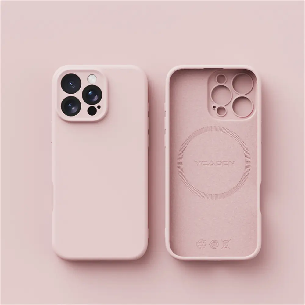 Phone Case Casing - 3pcs [1 Phone Case And 2 Screen Protectors] Premium Liquid Phone Case Compatible with for Iphone Air 17 Pro Max 16 Plus 15 14 13 12 11 Pro Max Wireless Charging Smooth Skin Cover Protective Accessories