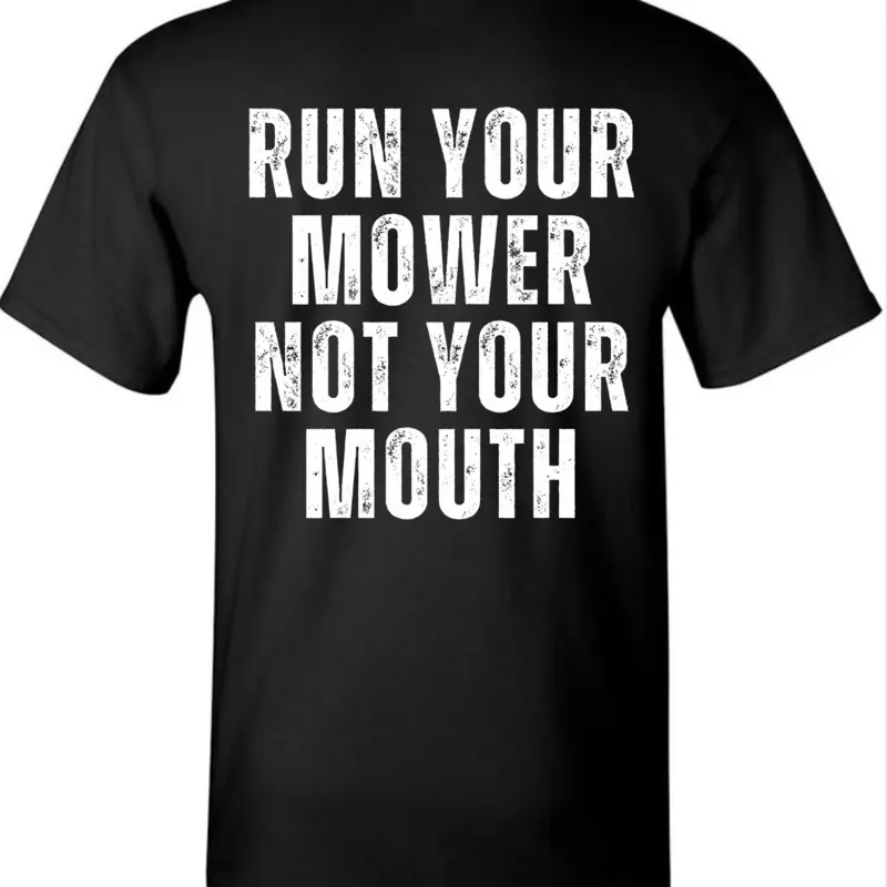 PPM ‘Run Your Mower’ T-Shirt - Black Tee