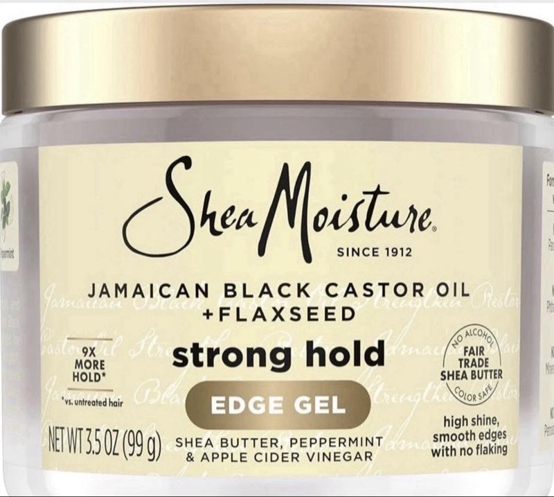 SheaMoisture Complete Hair Care Bundle Pack 4 Piece Set for All Hair Types Includes Jamaican Black Castor Oil Shampoo, Coconut & Hibiscus Curl & Shine Shampoo, Conditioner, and Strong Hold Edge Gel