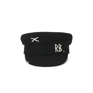 Ruslan Baginskiy Baker Boy Cap in Black