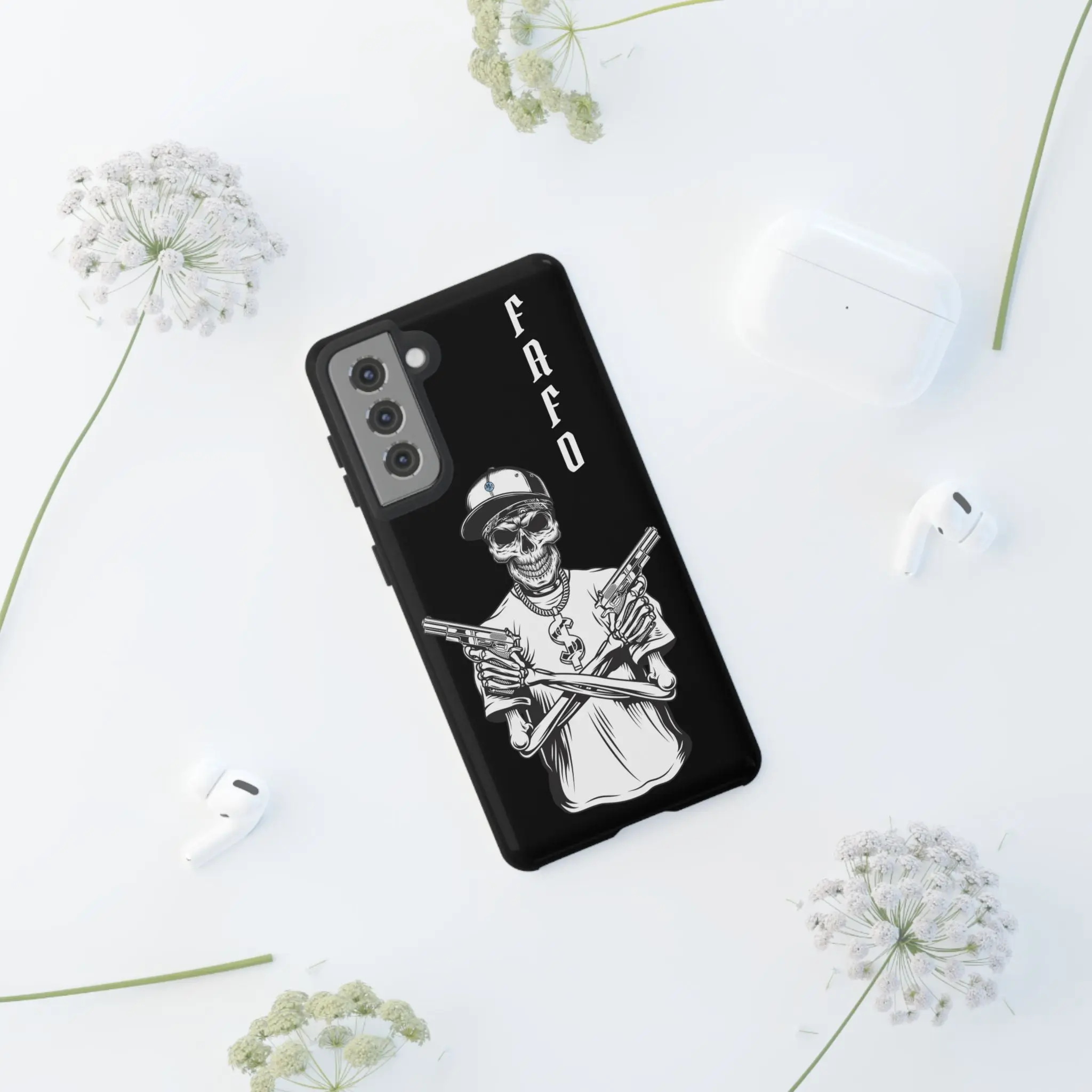 SkelaGangsta Galaxy S21, S21 Plus, S21 Ultra, S21 FE - Tough Phone Cases Wireless Charging TPU Impact Resistant Vibrant Design