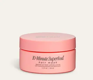 Glimmr 10-Minute Superfood Hair Mask for Damaged Hair - Deep Conditioning Treatment with Bonding Protein Castor Oil & Superfoods - Strengthens Restores Shine Reduces Breakage Adds Volume Softness 7.4 FL OZ 220 ML