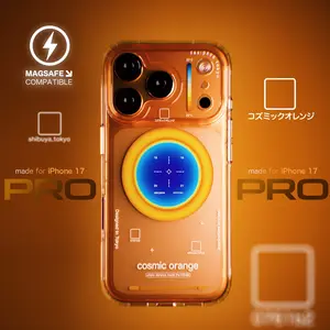 Cosmic Orange Magnetic Phone Case for Apple iPhone 17 Pro 16 Pro Max 15 Pro Anti-drop Premium Protector Cover Shockproof Screen Protector Casing Protection MAGSAFE Compatible Tokyo Design - Cellphone