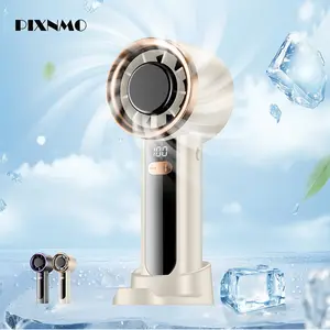 K5 Handheld Fan with 100-Speed Infinite Cooling & LCD Display | Ultra-Portable, High-Speed Motor, Fast Charge, Dual Use as Phone Stand | Strong Wind, Low Noise for Home, Office, Travel
