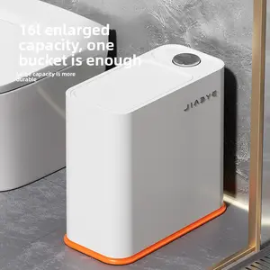 Langkes Large Capacity Kitchen Trash Can with Lid Bathroom Office Bedroom Compost Bin Odor Control Wastebasket for Home Living Room