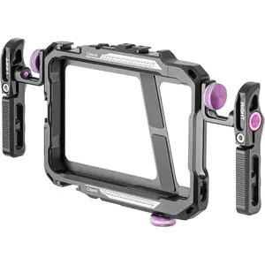 Professional Phone Cage Camera Accessory - Lightweight Video Rig Stabilizer with 146x90mm Size, Expansion Slots, Charging Support, Tech Accessories Compatibility, Smartphone Protection for Vlogging, Recording