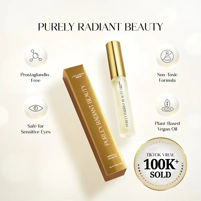 Purely Radiant Beauty Viral Lash & Brow Growth Serum – Organic