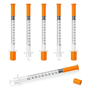 1ml/cc Syringe 29G 1/2 Inch 13mm, Lab Supplies Individual Package 100 Pack