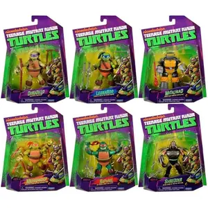 4.5Inches Ninja Turtles 2012 Animated Movable Model Reissue Leonardo Raphael Michaelangelo Donatello action figure Playmates popular