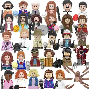 2026 new Terrible Movie Upside Down Dustin Mike Lucas Will Eleven Model Building Blocks Enlighten Action Figure Bricks Toys For Children