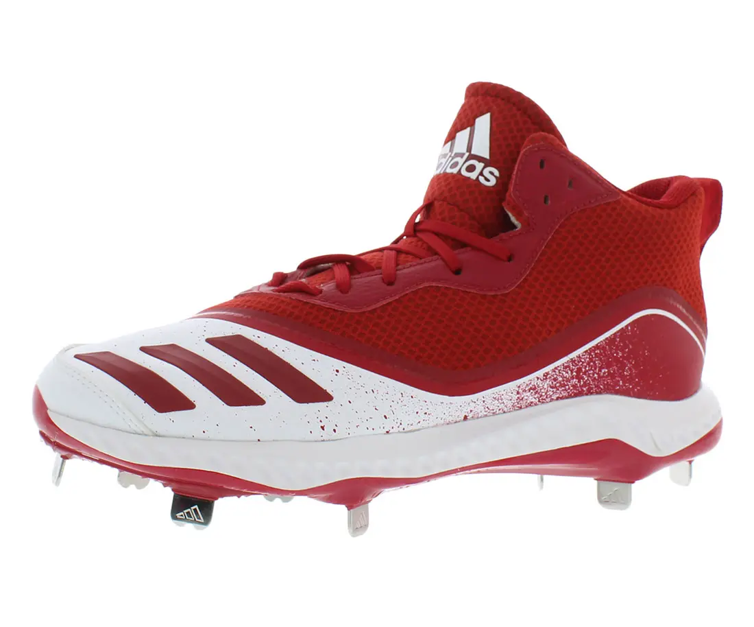 Adidas Men's Icon V Bounce Mid Baseball Shoes, Athletic Cleats with Responsive Cushioning for Performance