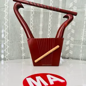King David 10 String Lyre Harp | Meggido Harp Hancrafted Rosewood with Bag & Key
