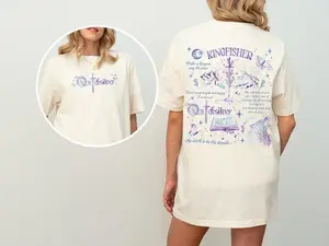 Comfort Color Quicksilver Book by Callie Hart Quicksilver Tee Kingfisher Shirt Bookish Apparel Romantasy Merch Fae and Alchemy Gift