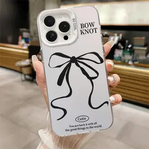 Bowknot Pattern Phone Case, Cute Phone Case, Anti-drop Cellphone Protective Case, Total Protective Shockproof Mobile Phone Cover for iPhone, Casing