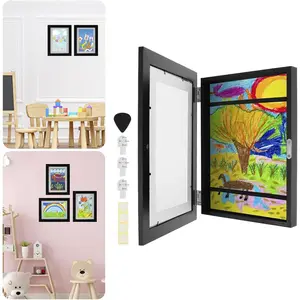 1Pcs Kids Art Frames 8.5x11 inch Front Opening Kids Artwork Display Frame Changeable Kids Artwork Frame Holds 50-100 Works of Art for Kids Drawings Children Art Projects