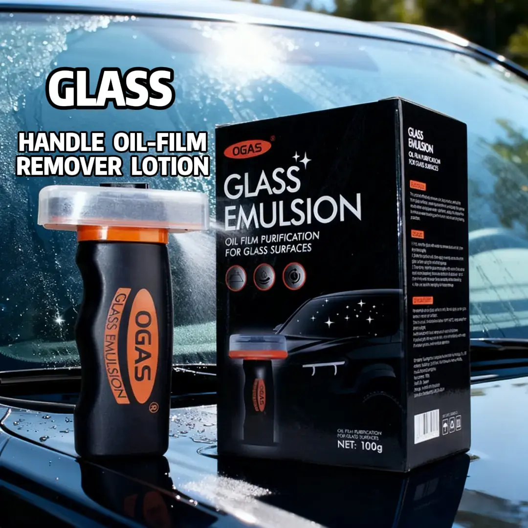 Automotive Handheld Oil Film Cream Degreaser Cleaner (100g) - Window, Car Windshields, Rearview Mirror, Shower Glass Surface Cleaner, Fast Cleaning, Compact & Easy to Carry, Fog Prevention, No-Trace Decontamination