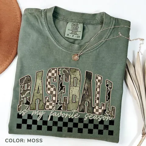 Comfort Colors Camo Baseball Mama Vintage T-shirt Coquette Baseball Military Camouflage Sports Tshirt Baseball Mama Game Day