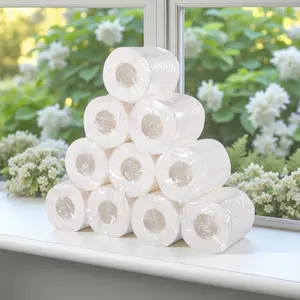 Spring Touch Toilet Paper – 4-Ply Ultra Soft & Strong Bathroom Tissue, Individually Wrapped Rolls, Gentle on Skin, Tear-Resistant, Lint-Free and Absorbent – Available in 10, 20, or 30 Rolls