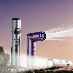 Flashlight handheld fan, Rechargeable cooling fan, 90 ° rotation, mini travel fan, 199 speed, 3000mAh, with LED display screen, high-speed neck hanging fan, portable outdoor fan, suitable for night, exercise, birthday gift