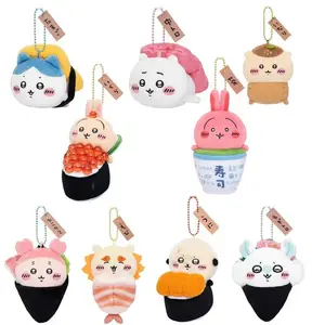 Gacha Scale Model Chiikawa Usagi Hachiware Rakko Momonga Japanese Cute Sushi Series Toy Keychain Gift Figure Toys