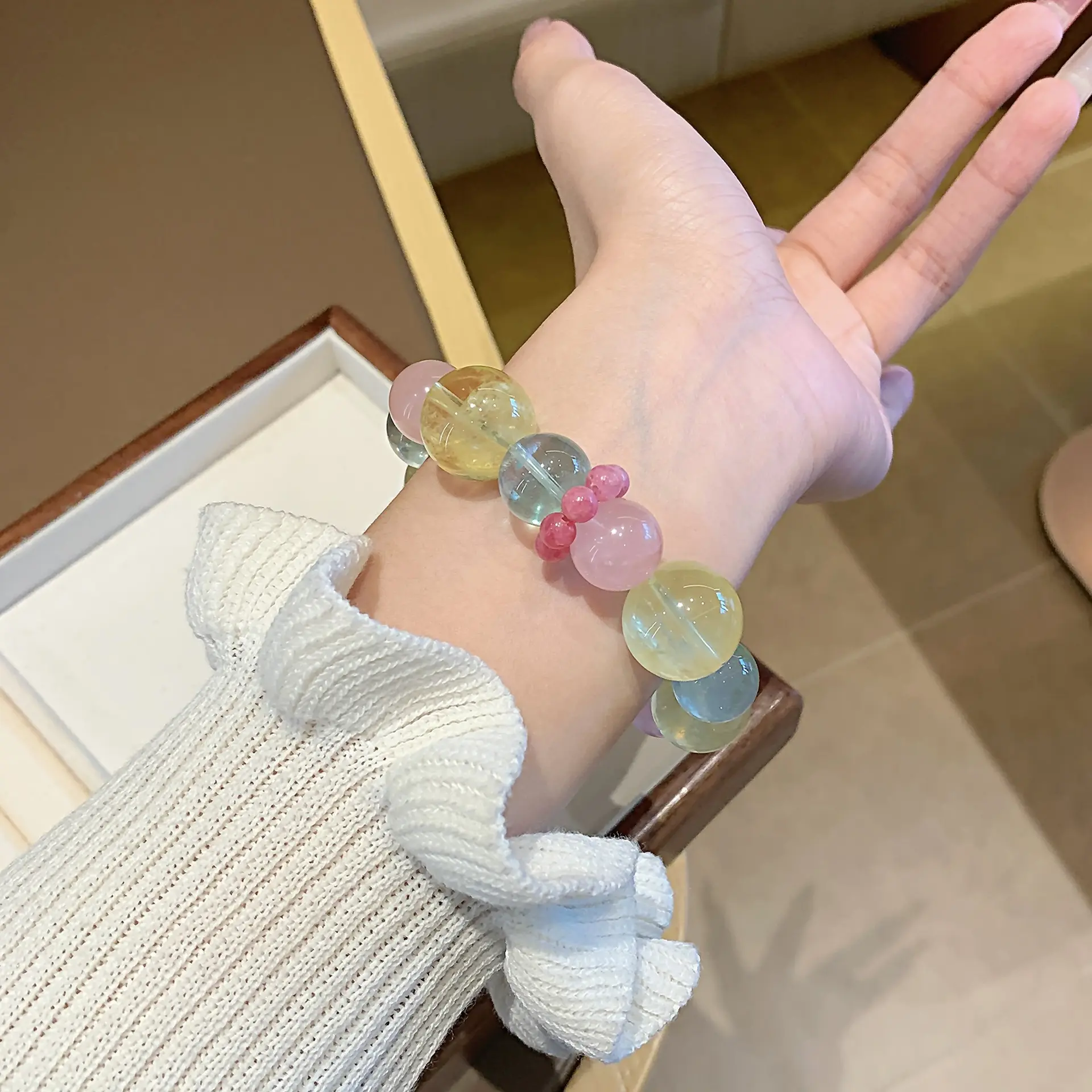 Multi-Gemstone Crystal Bracelet